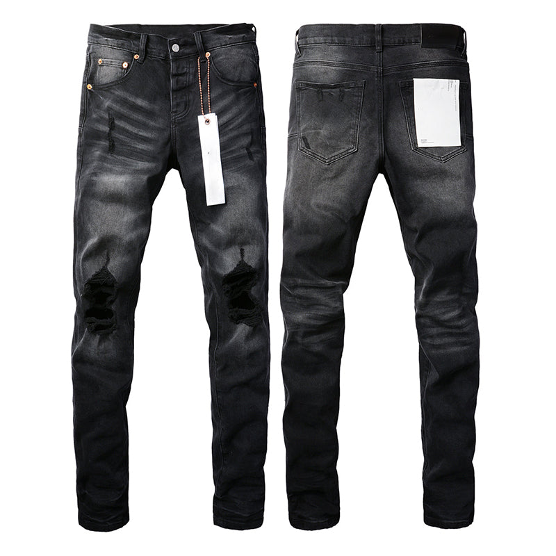 Mens trendy purple jeans, 100% cotton Pure Cotton High Street Trend