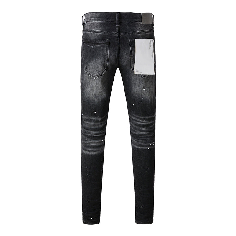 Mens trendy purple jeans, 100% cotton Pure Cotton High Street Trend