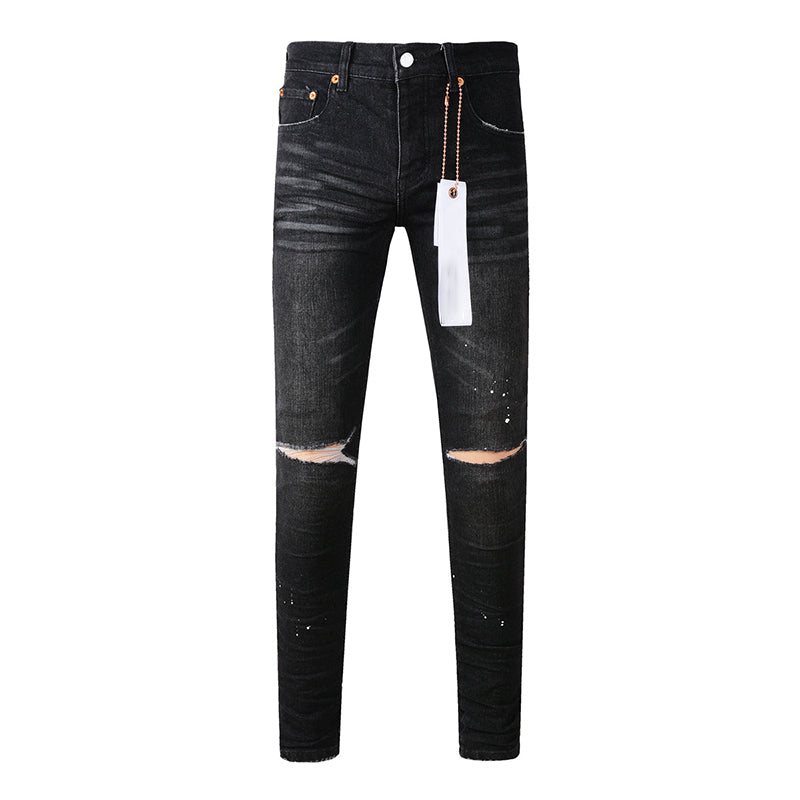 Mens trendy purple jeans, 100% cotton Pure Cotton High Street Trend
