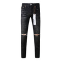 Mens trendy purple jeans, 100% cotton Pure Cotton High Street Trend