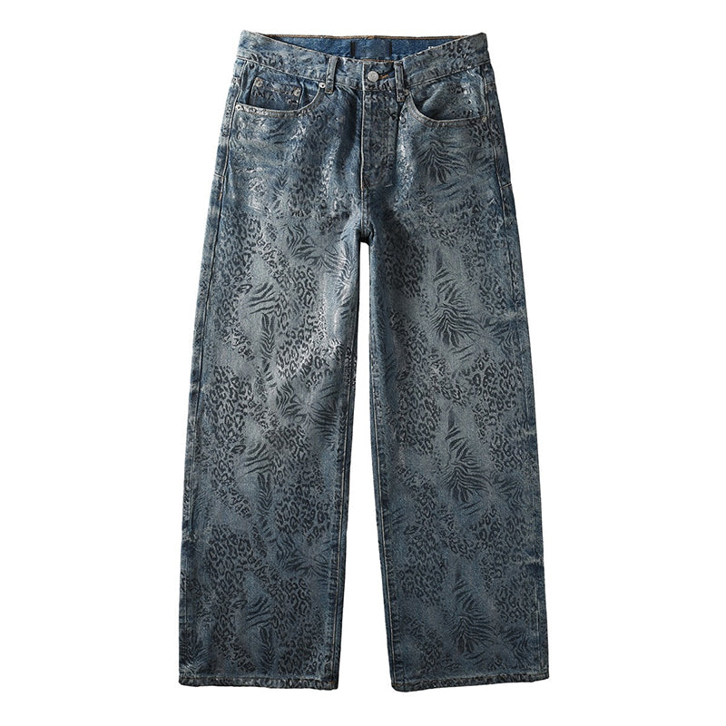 Mens trendy purple jeans, 100% cotton Jeans Rhinestones #100