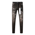 Mens trendy purple jeans, 100% cotton Pure Cotton High Street Trend
