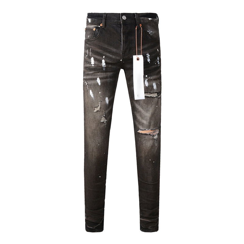 Mens trendy purple jeans, 100% cotton Pure Cotton High Street Trend