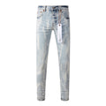Mens trendy purple jeans, 100% cotton Pure Cotton High Street Trend