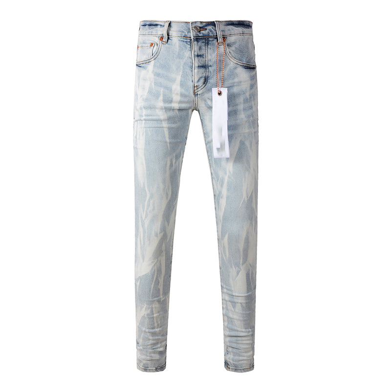 Mens trendy purple jeans, 100% cotton Pure Cotton High Street Trend