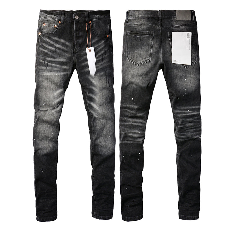 Mens trendy purple jeans, 100% cotton Pure Cotton High Street Trend