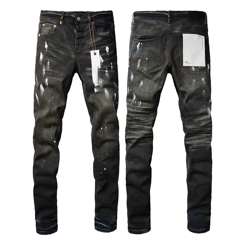 Mens trendy purple jeans, 100% cotton Pure Cotton High Street Trend
