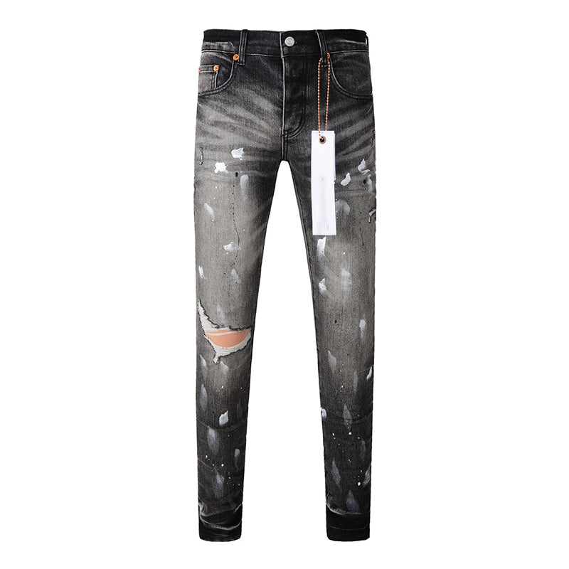 Mens trendy purple jeans, 100% cotton Pure Cotton High Street Trend
