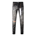 Mens trendy purple jeans, 100% cotton Pure Cotton High Street Trend