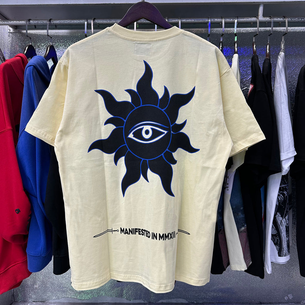 Godspeed T Shirts Urban UFO Printing Cotton Casual Short Sleeve Men and Women