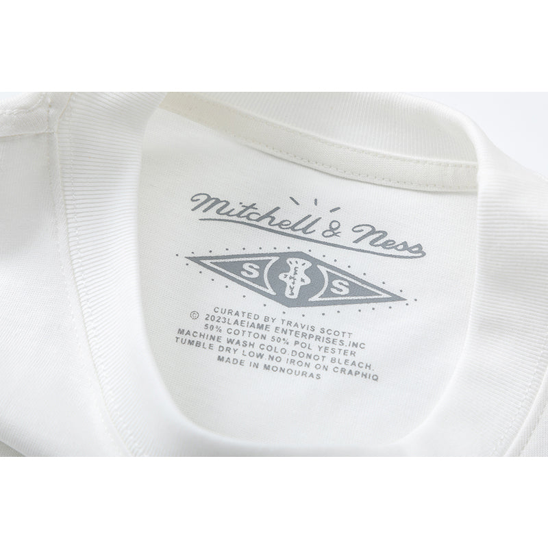 Travis Scott T Shirts x Mitchell x Ness Texas AM Aggies Hand-Drawn Short Sleeve