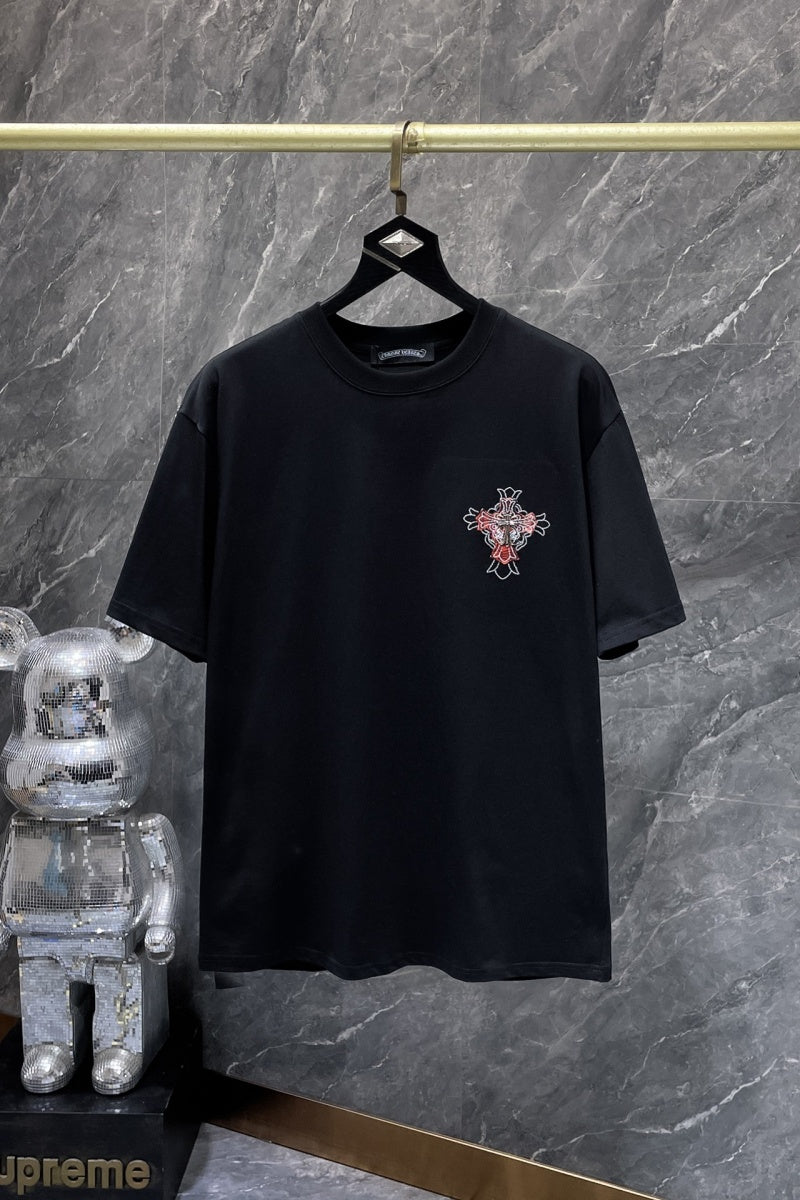 Chrome heart T shirts High-quality 100% cotton streetwear