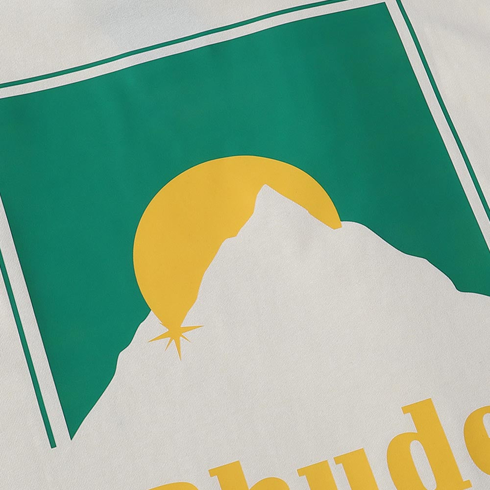Rhude T Shirts Sunset Classic Print Cotton Casual Short Sleeve Men and Women