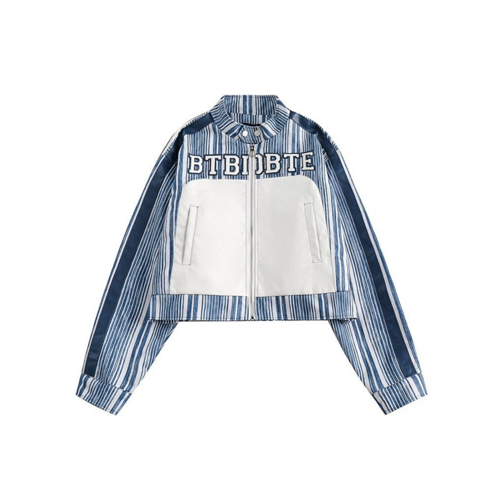 Unisex Jacket Vintage Pu Jacket Men and Women Loose Spring and Autumn Coat