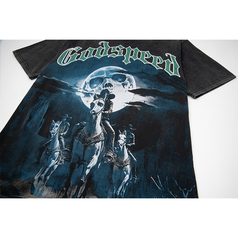 Godspeed T-Shirt Retro Fantasy Pattern