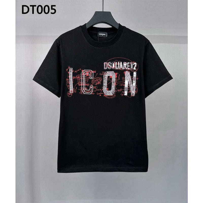 DSQ2 T Shirts Crew Neck Cotton Bottom Shirt