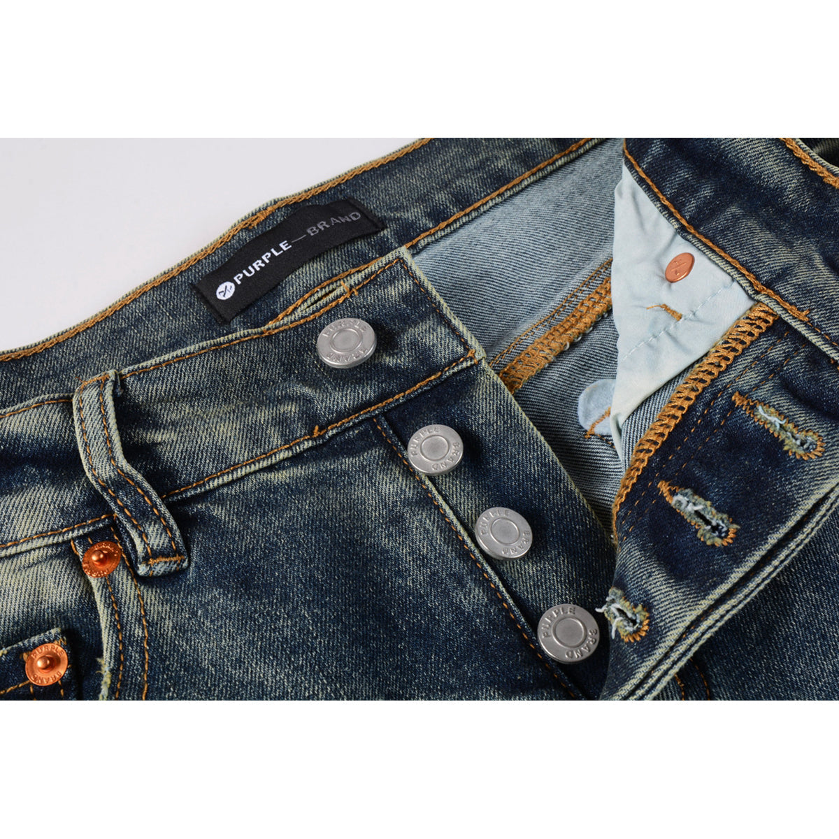Mens trendy purple jeans, 100% cotton Pure Cotton High Street Trend