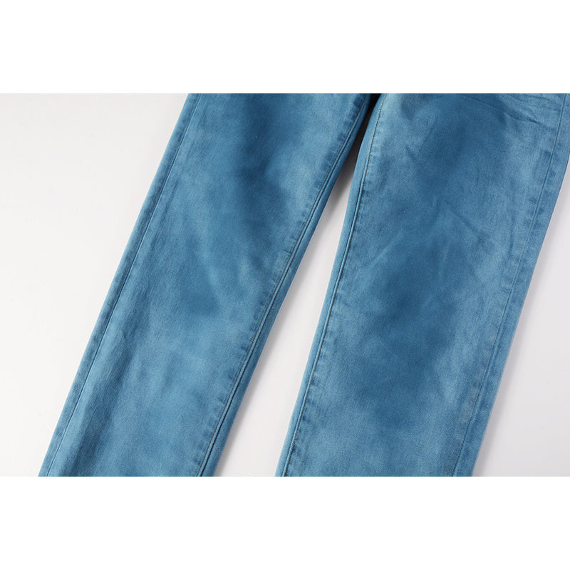 Mens trendy purple jeans, 100% cotton Pure Cotton High Street Trend