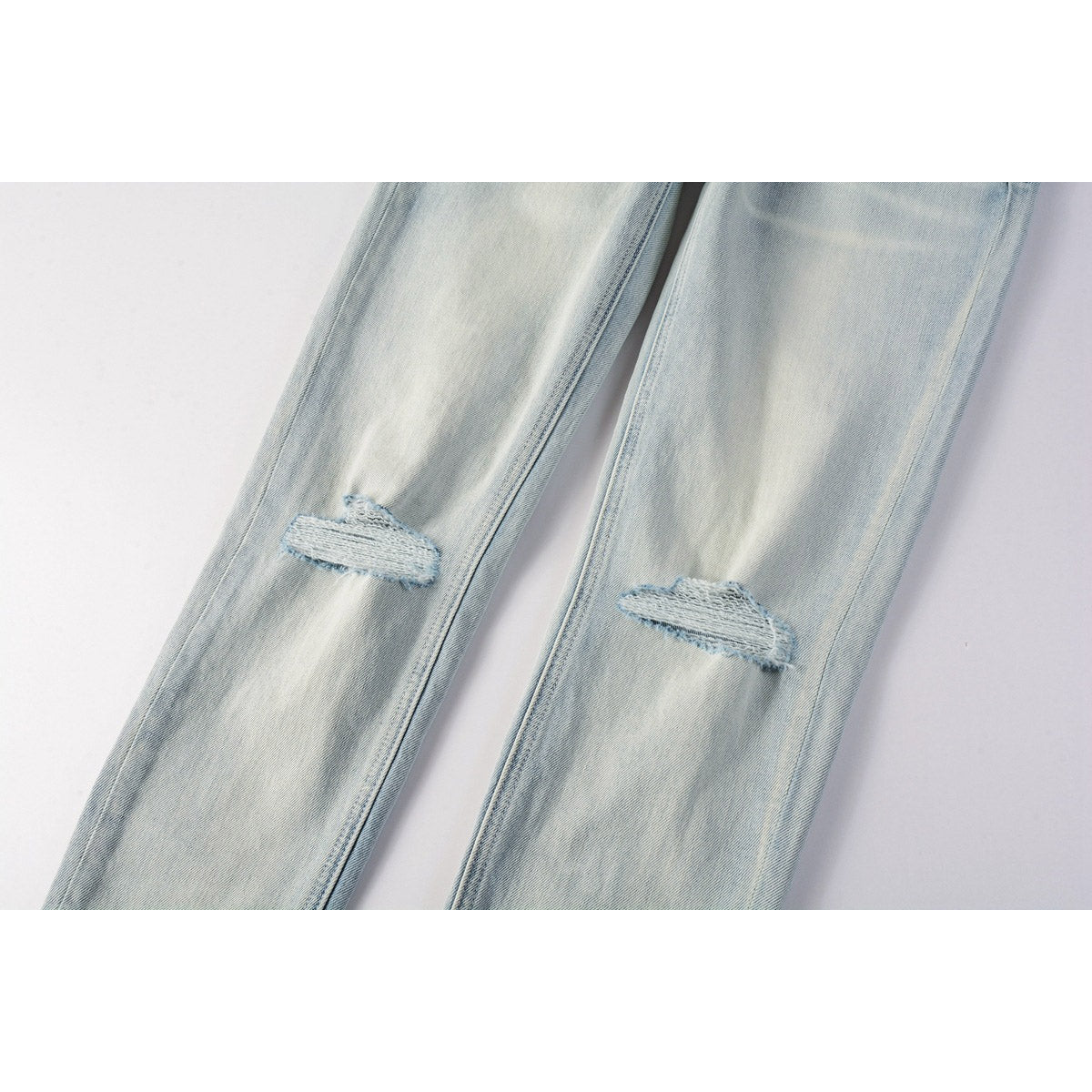KSUBI Jeans Slim Fit Casual Stretch Ripped Jeans