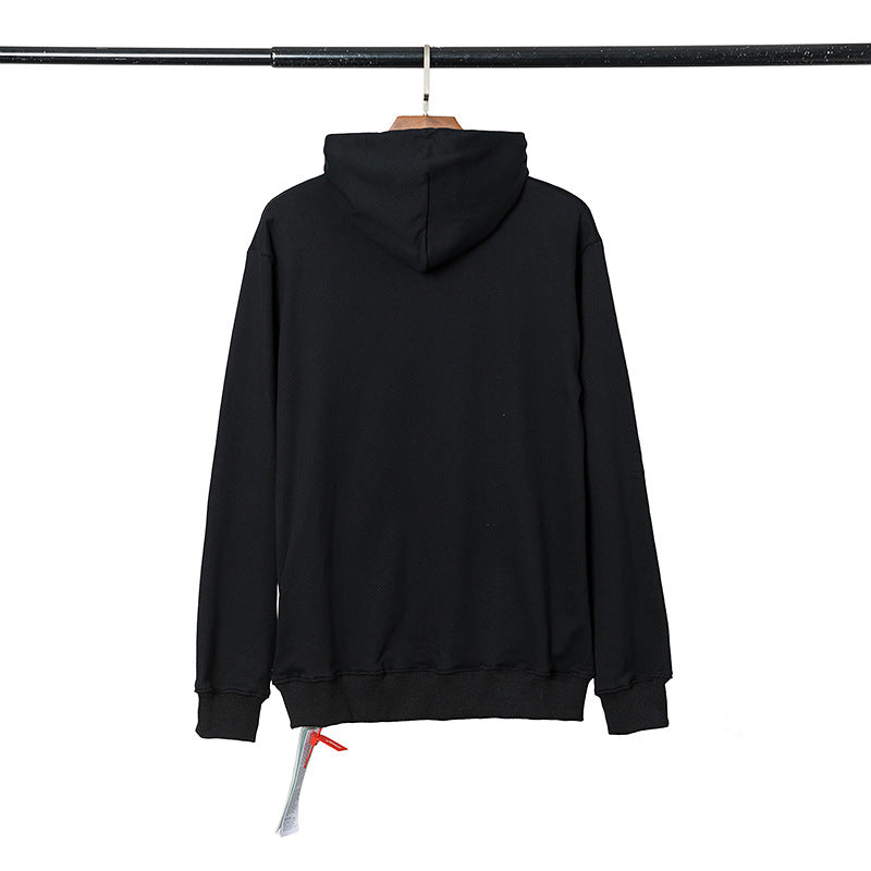 OW  hoodie New volcanic eruption personalized print casual loose hoodie