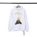 OW  hoodie New volcanic eruption personalized print casual loose hoodie