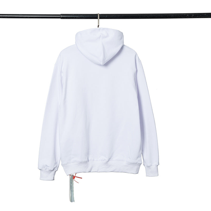OW  hoodie New volcanic eruption personalized print casual loose hoodie