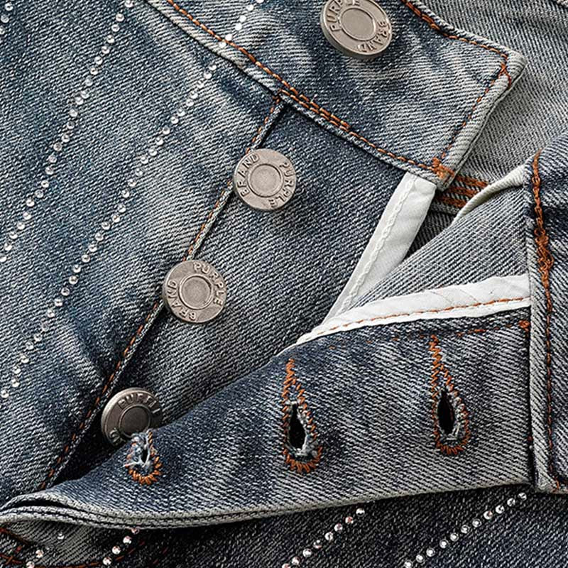 Mens trendy purple jeans, 100% cotton Denim Shorts #PU509
