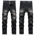 Mens Fashion Jeans Chain embroidery S8261#