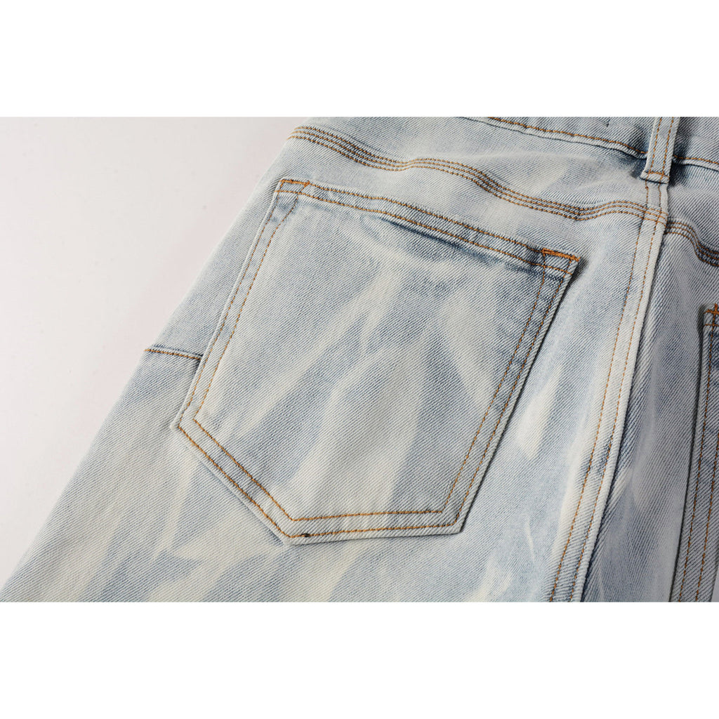 Mens trendy purple jeans, 100% cotton Pure Cotton High Street Trend