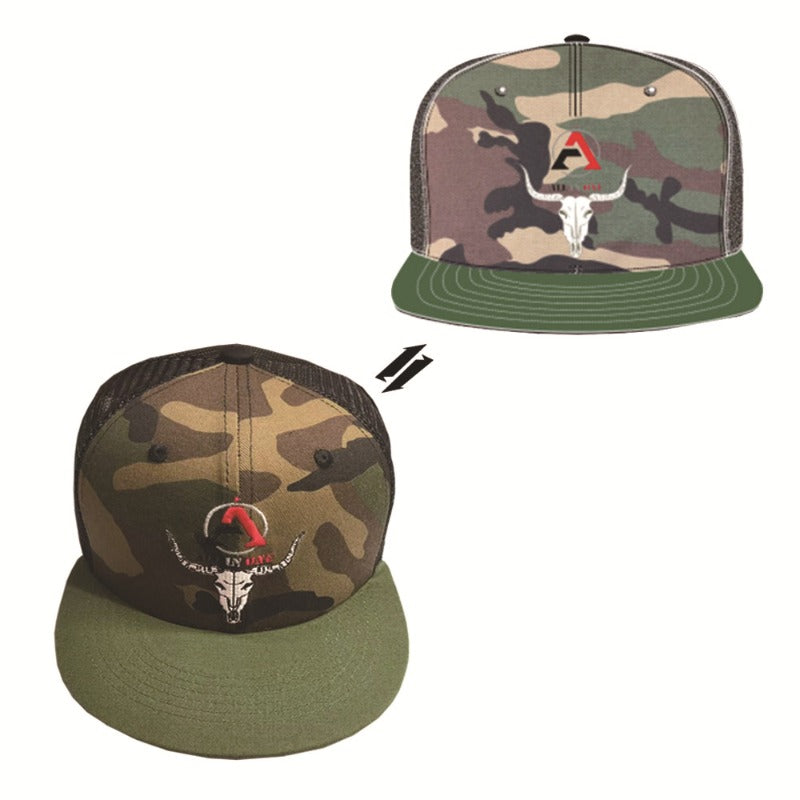 Trendy flat brimmed snapback hats breathable