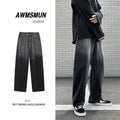Men Jeans Spring and Autumn Jeans Straight-Leg Trousers
