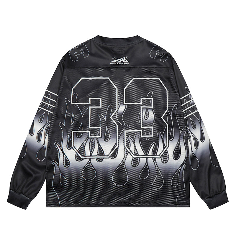 HS Long Sleeve Shirts Hip-hop loose oversize