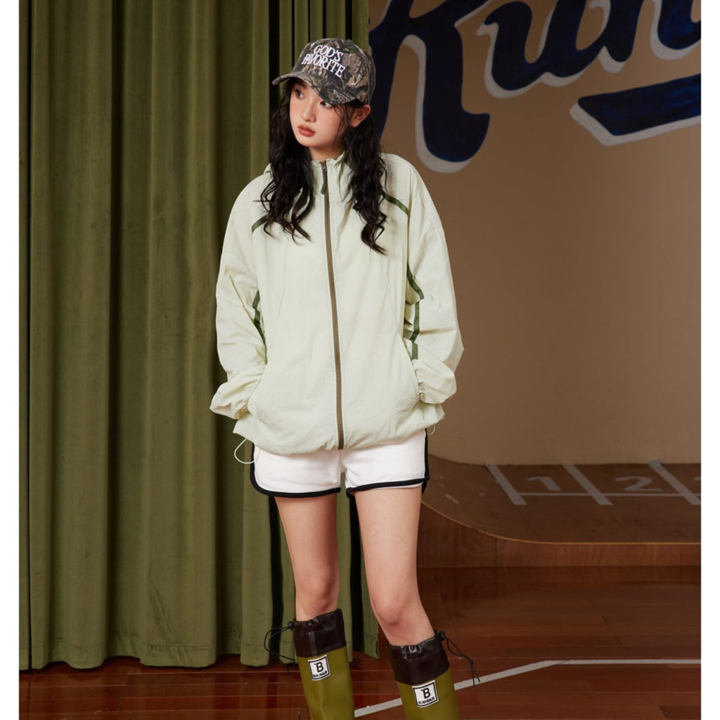 Unisex Jacket Retro Hooded Coat Jacket Sun Protection Top