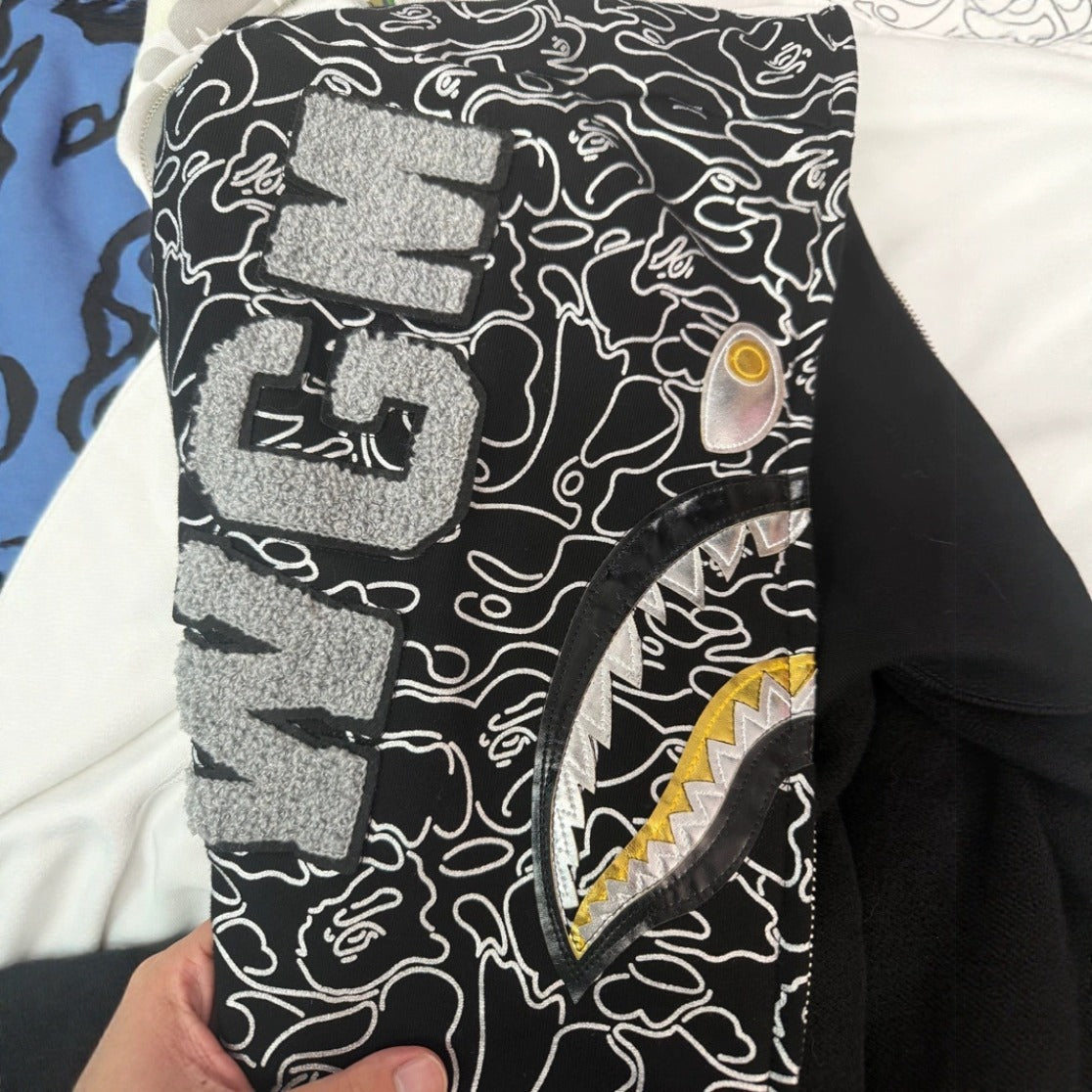 Bathing ape hoode bape empty mountain base shark bgm 3d digital
