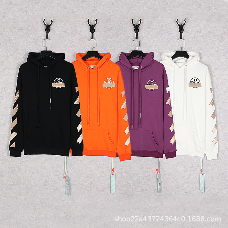 OW  hoodie Classic Arrow Strip Sleeve Hooded