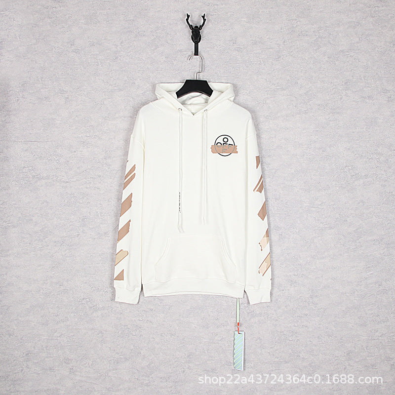 OW  hoodie Classic Arrow Strip Sleeve Hooded