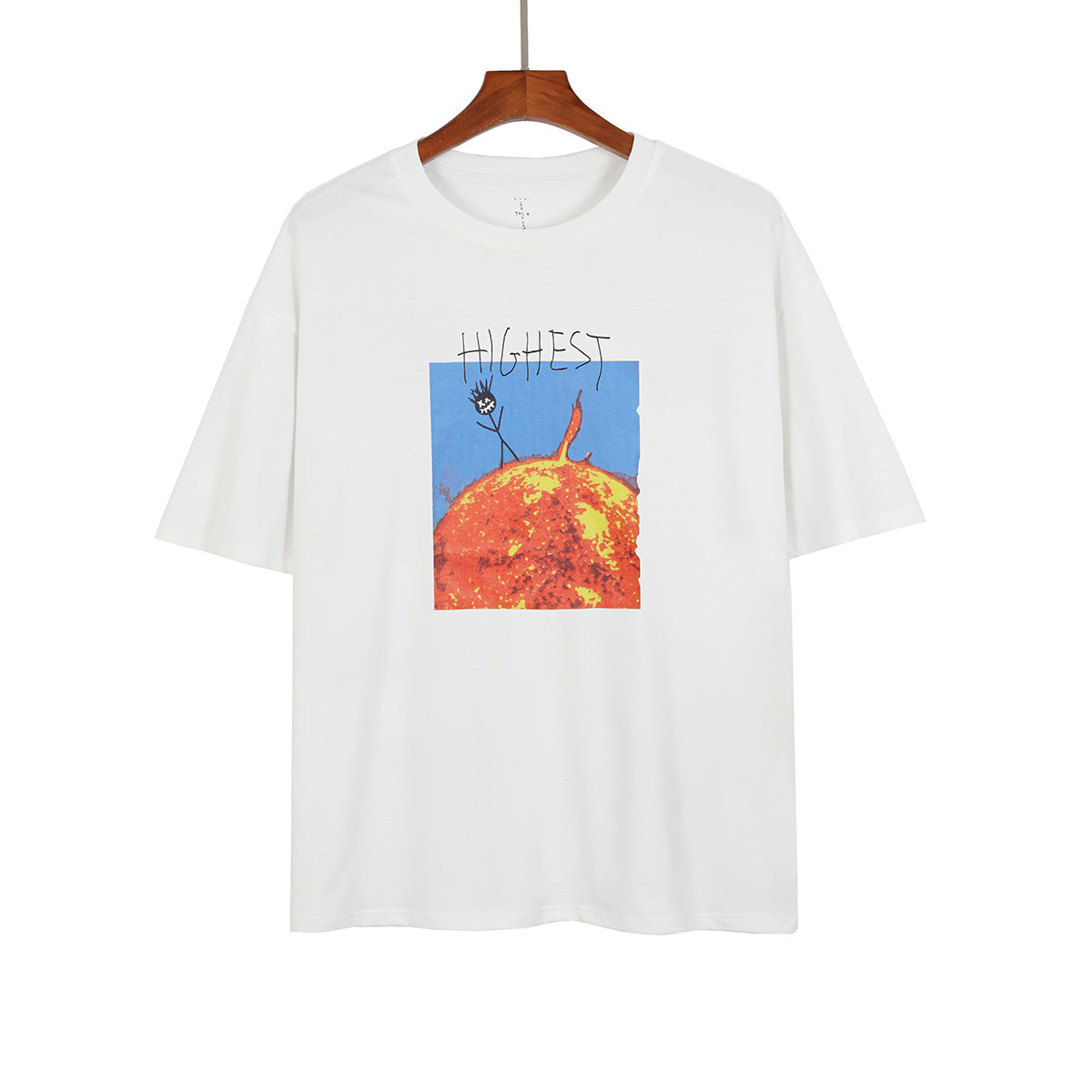 Travis Scott T-Shirt Travis Scott Cactus Jack Short Sleeve Hip Hop Loose T-Shirt