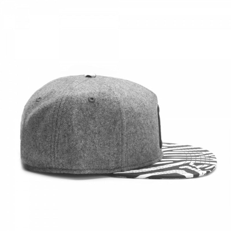 Trendy flat brimmed snapback hats letterc spring summer sun hat