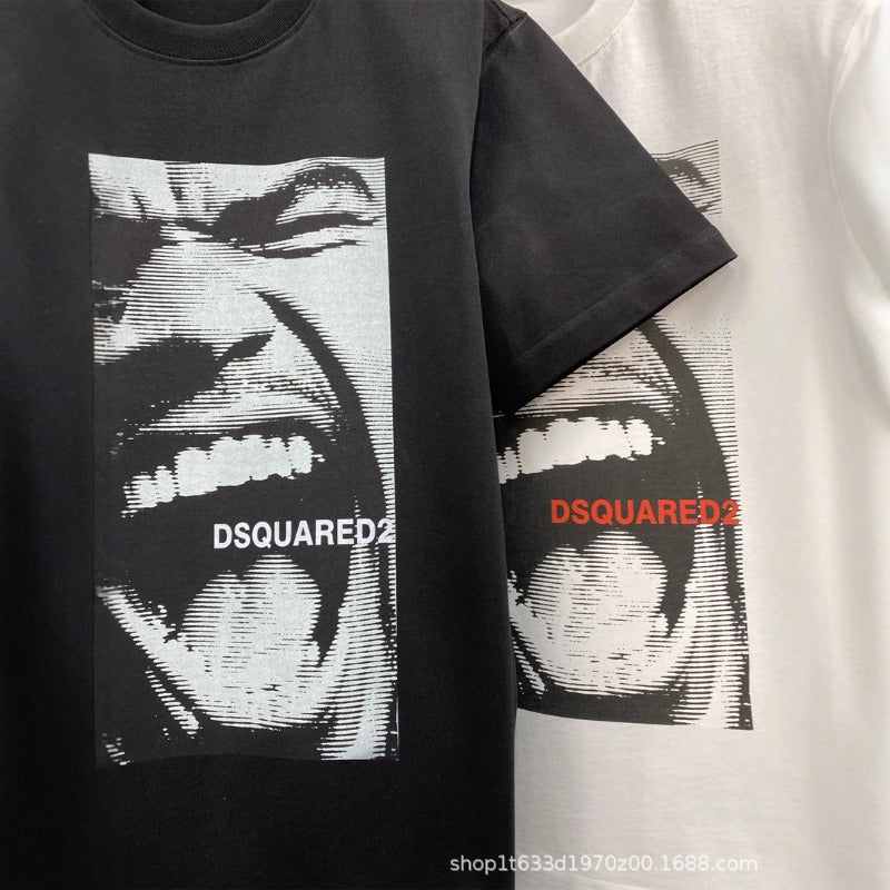 DSQ2 T Shirts emoji print