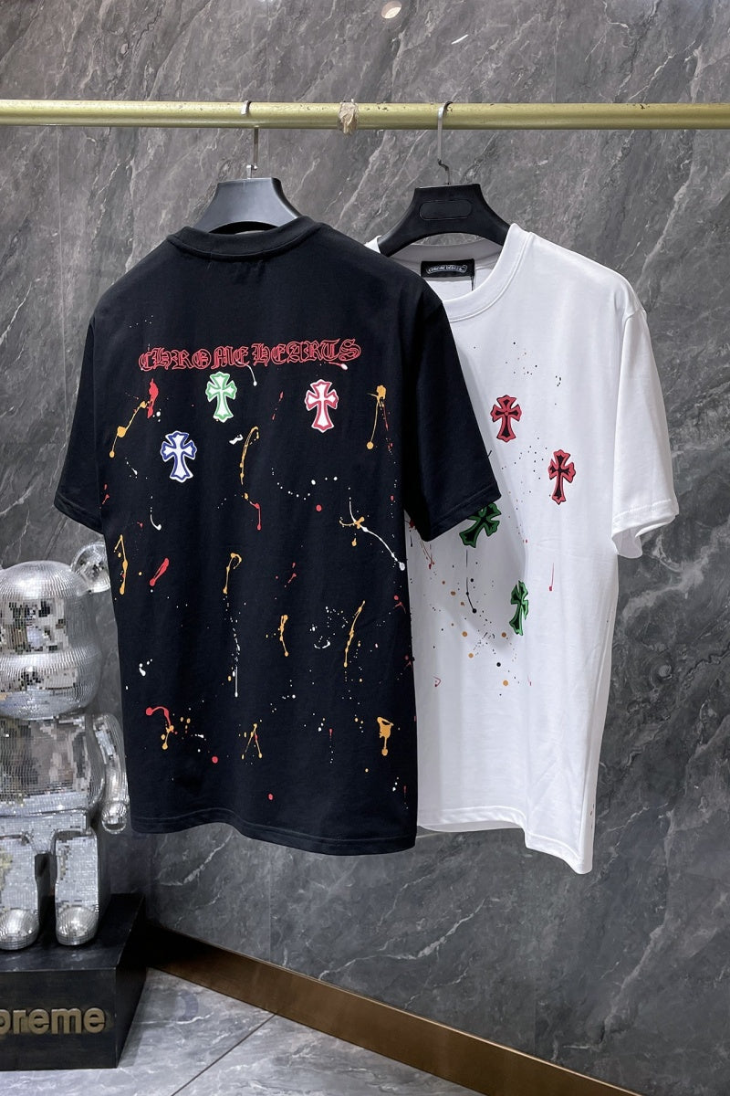 Chrome heart T shirts High-quality 100% cotton streetwear