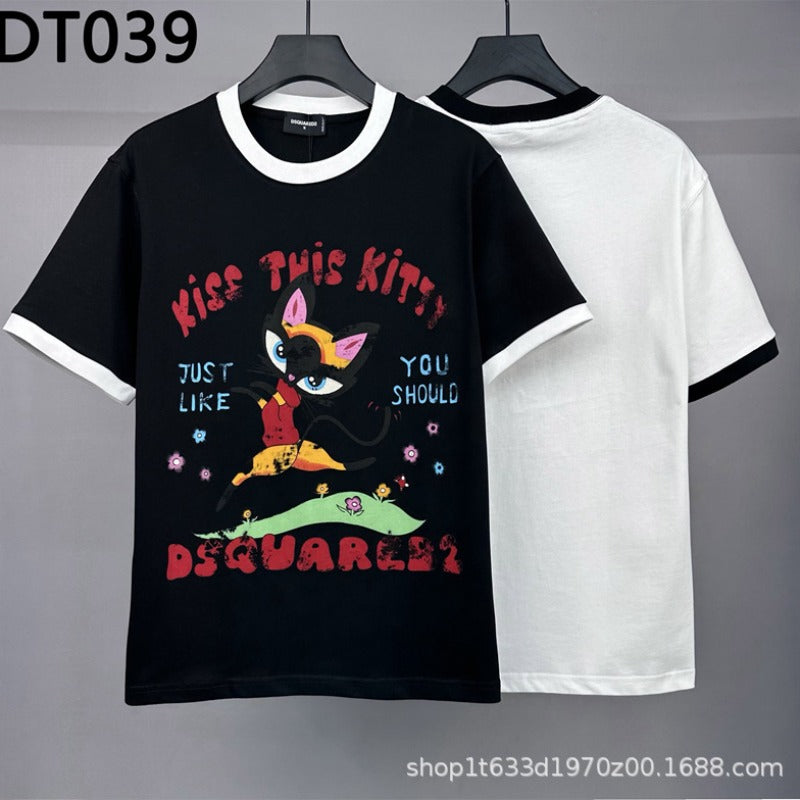 DSQ2 T Shirts Tide Letter Print