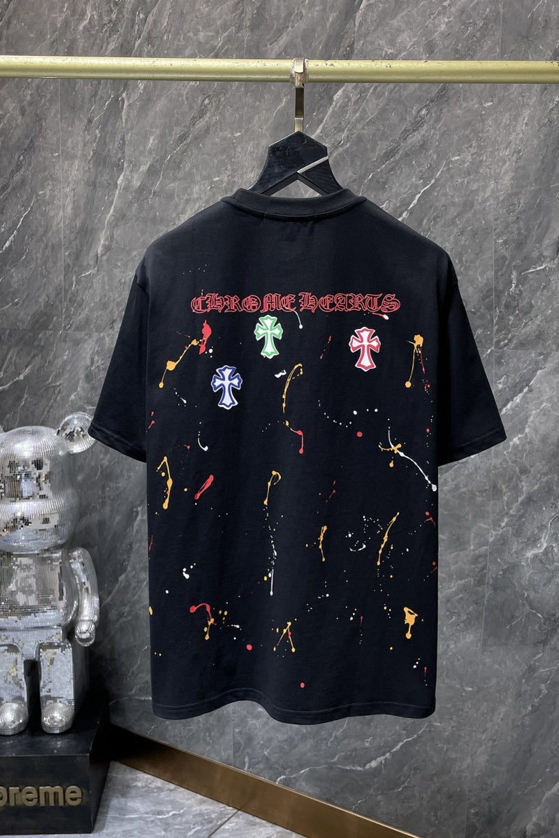 Chrome heart T shirts High-quality 100% cotton streetwear