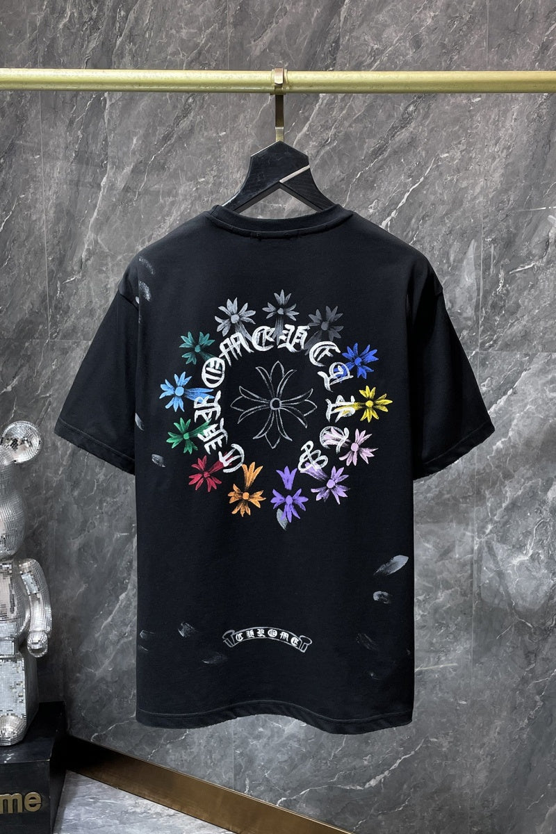 Chrome heart T shirts High-quality 100% cotton streetwear