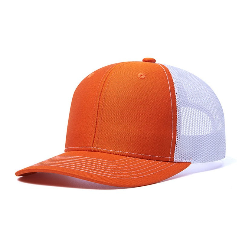 Trendy flat brimmed snapback hats sunshade net hat