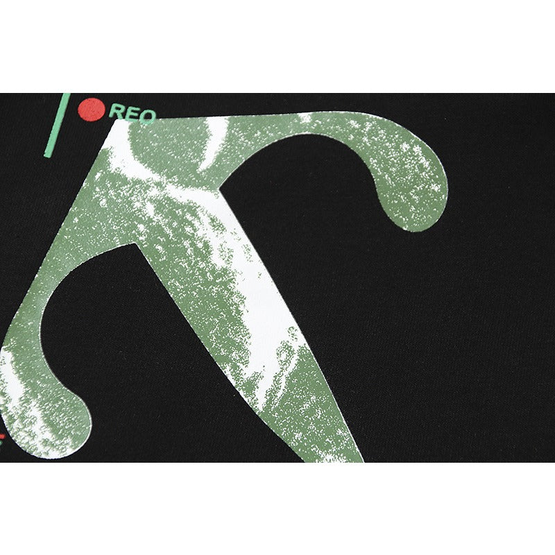 OW  hoodie Photography Pattern Arrow Sleeve Hood
