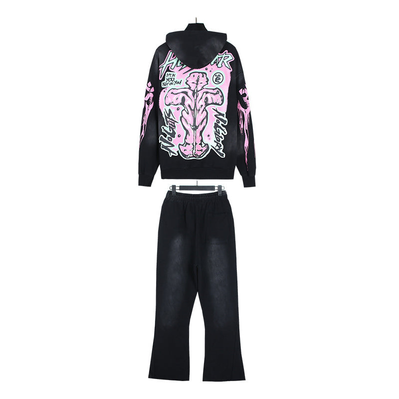 HS Hoodie And Pants Two-Piece Set