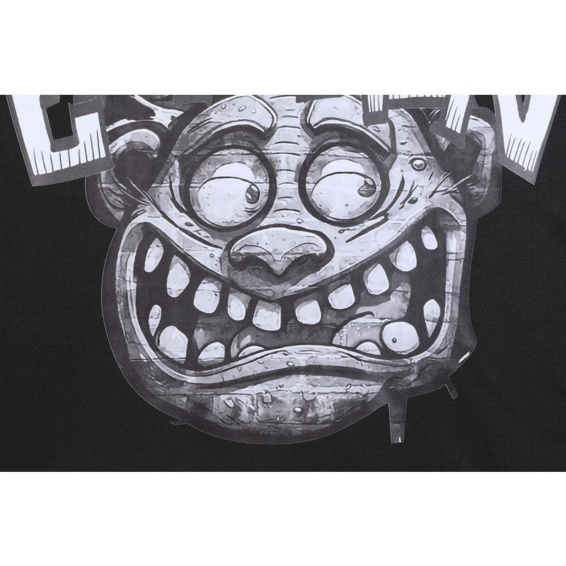 Mixed Emotion T-Shirt Crew Neck Loose Short Sleeve