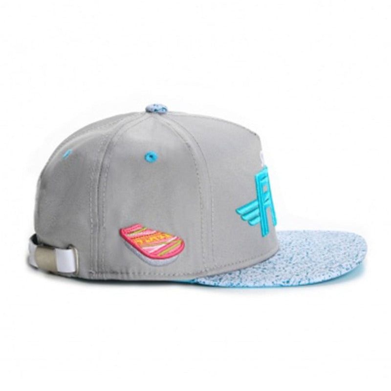 Trendy flat brimmed snapback hats fly picture