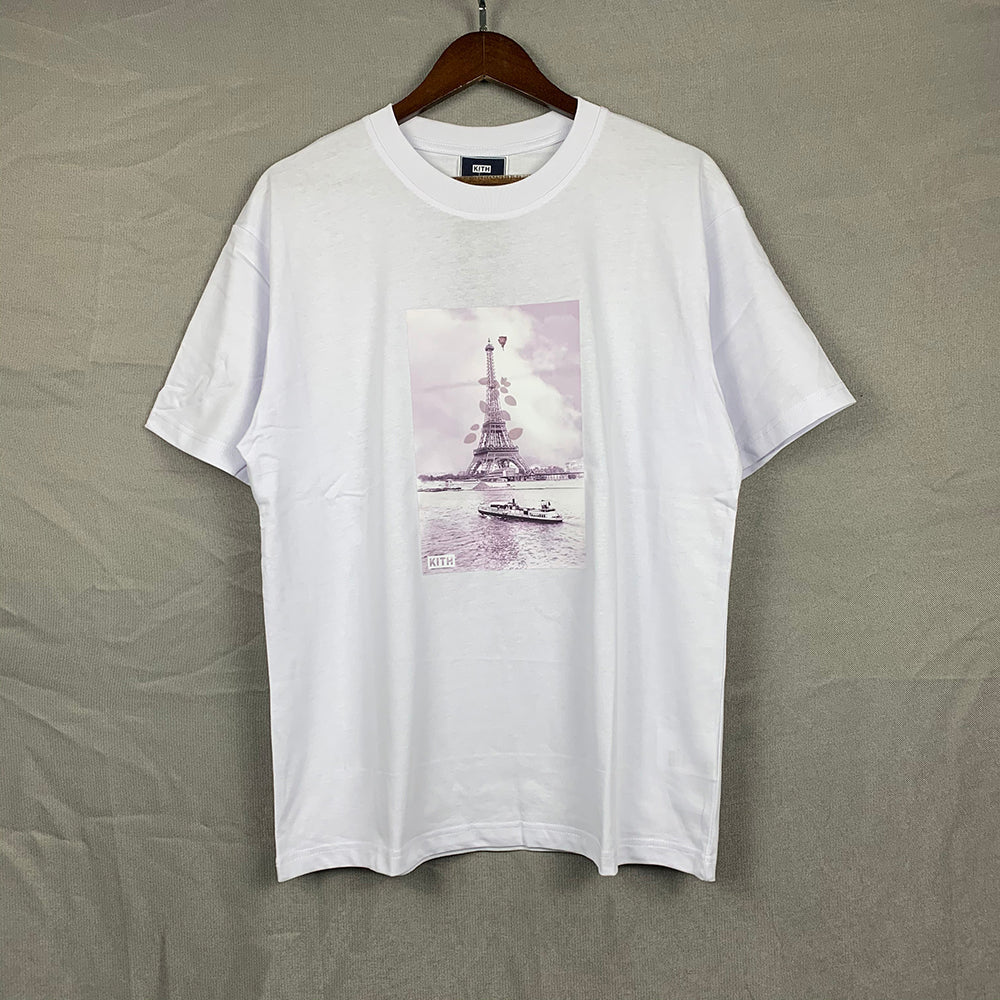 Kith T-Shirt Kith Kith Floral Marroon Eiffel Tee