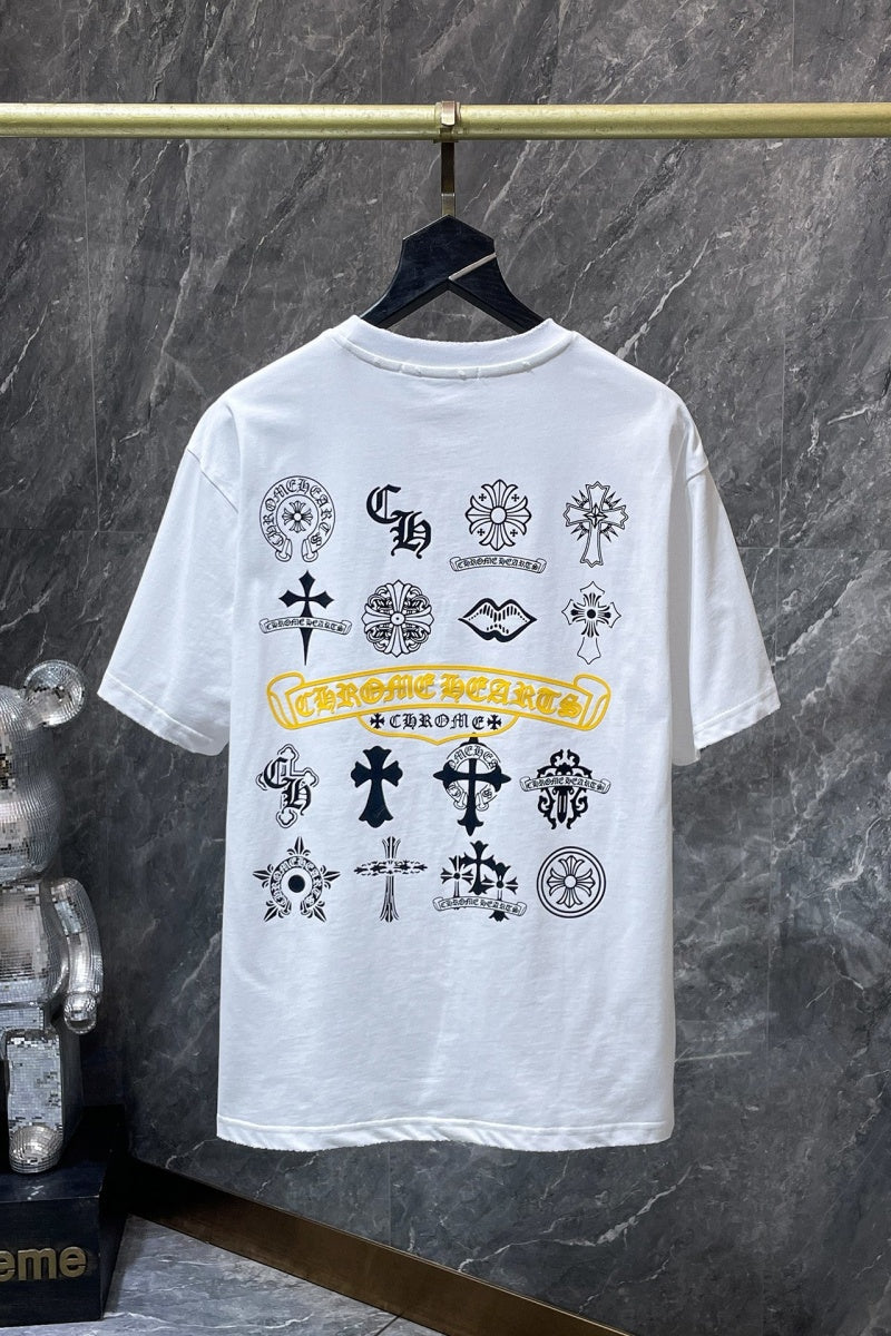 Chrome heart T shirts High-quality 100% cotton streetwear